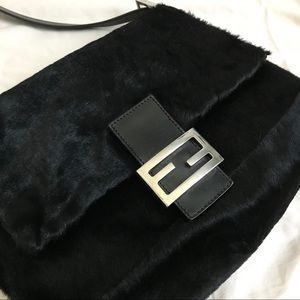 Authentic Vintage Black Animal Fur Fendi